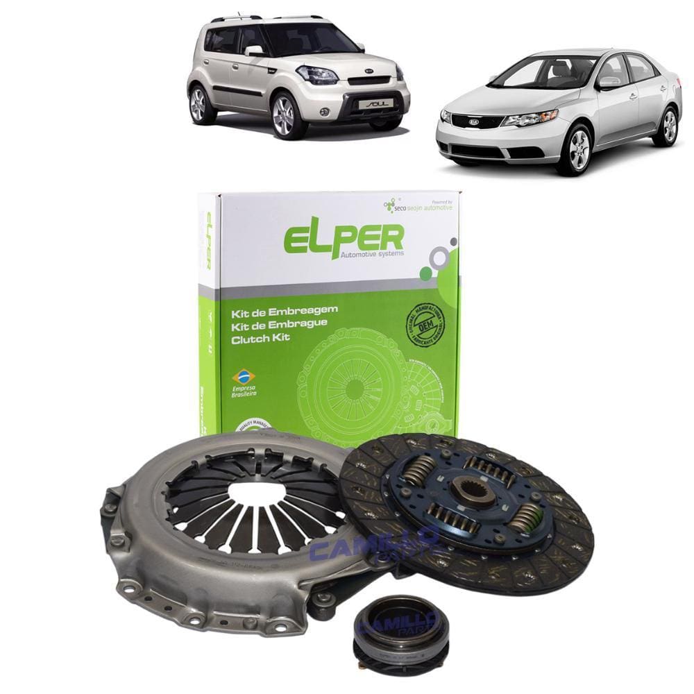 KIT EMBREAGEM ORIGINAL 215mm 20EST KIA CERATO 1.6 16V 2009-2011 /KIA SOUL 1.6 16V 2009-2011 - TDS CAMBIO 05 MARCHAS