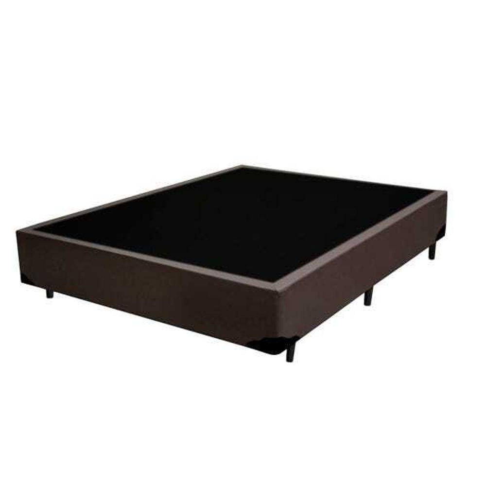 Base Box Casal Sintético Marrom
