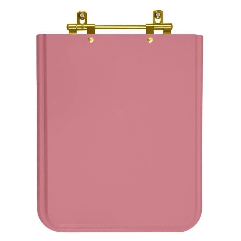 Assento Sanitário Square Wild Rose (Rosa) Para Vaso