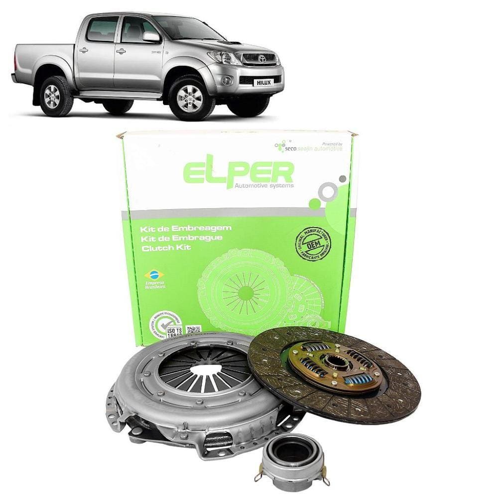 Kit Embreagem Elper Nova Hilux 2.7 gasolina Hilux 2.7 flex