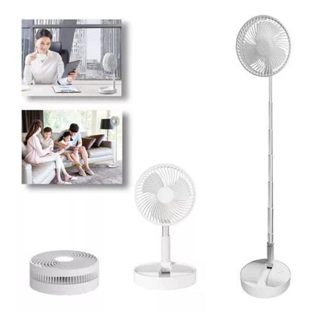 Ventilador Turbo 3 Velocidades Portátil Recarregável Usb