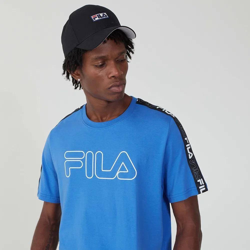 Camiseta Fila Letter Tape Masculina Ref:f11l173