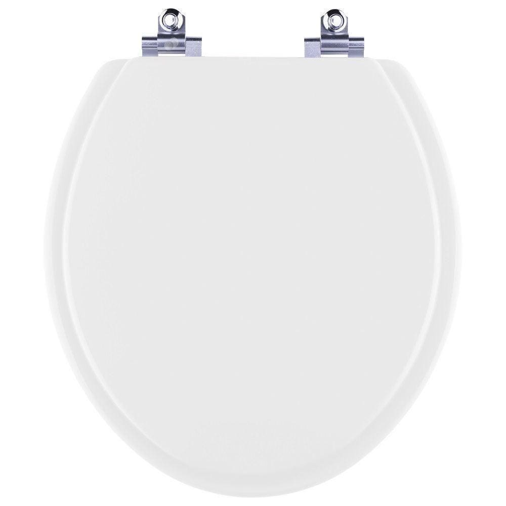 Tampa De Vaso Sanitário Com Amortecedor Lavanda Branco Fiori