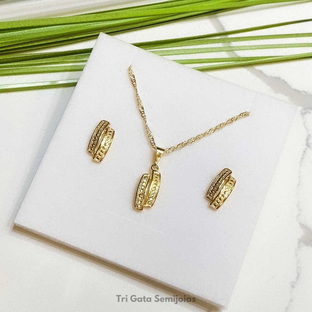 Conjunto Banhado em Ouro 18k