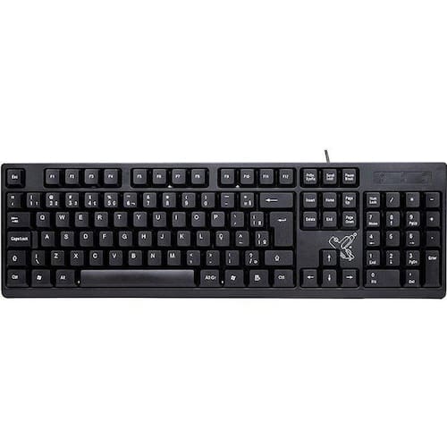 imagem-Teclado Usb Universitário Fio Usb2.0 Pt.