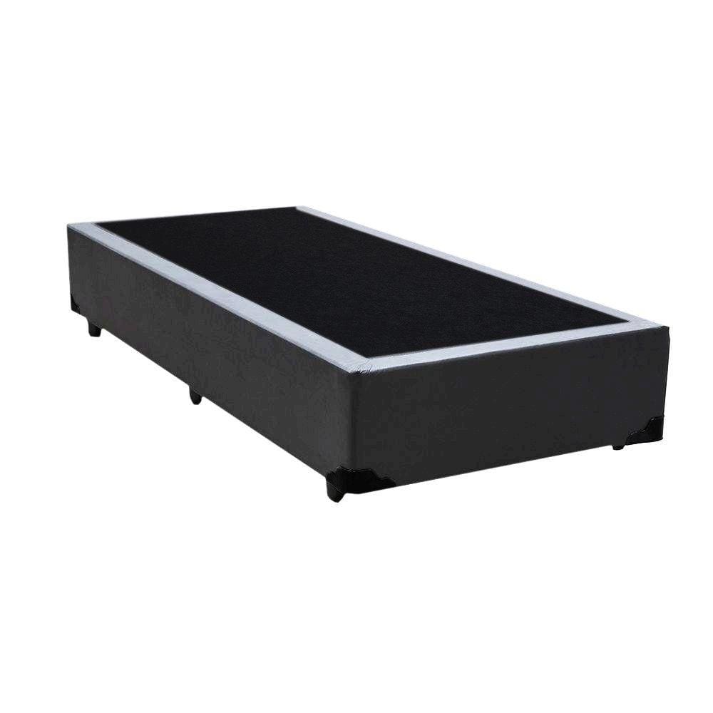 Base Box Solteirão King Linhão Cinza