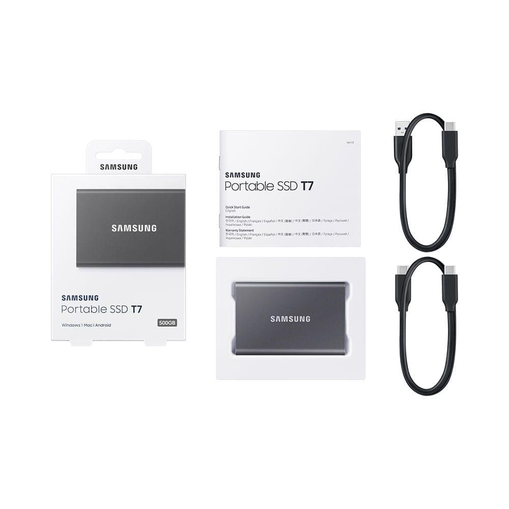 Memória Samsung SSD Portátil T7 Titan - 500GB