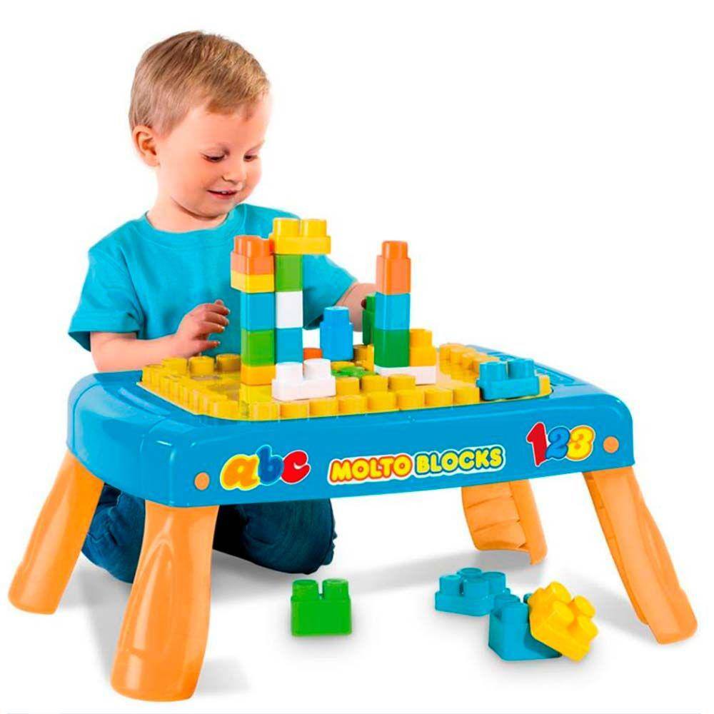 Blocos de Montar - Baby Land - Mesinha Criativa - Azul - Cardoso Toys