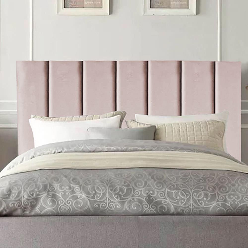 Cabeceira Estofada Cama Box Casal 1,60m Carla Suede Rosê
