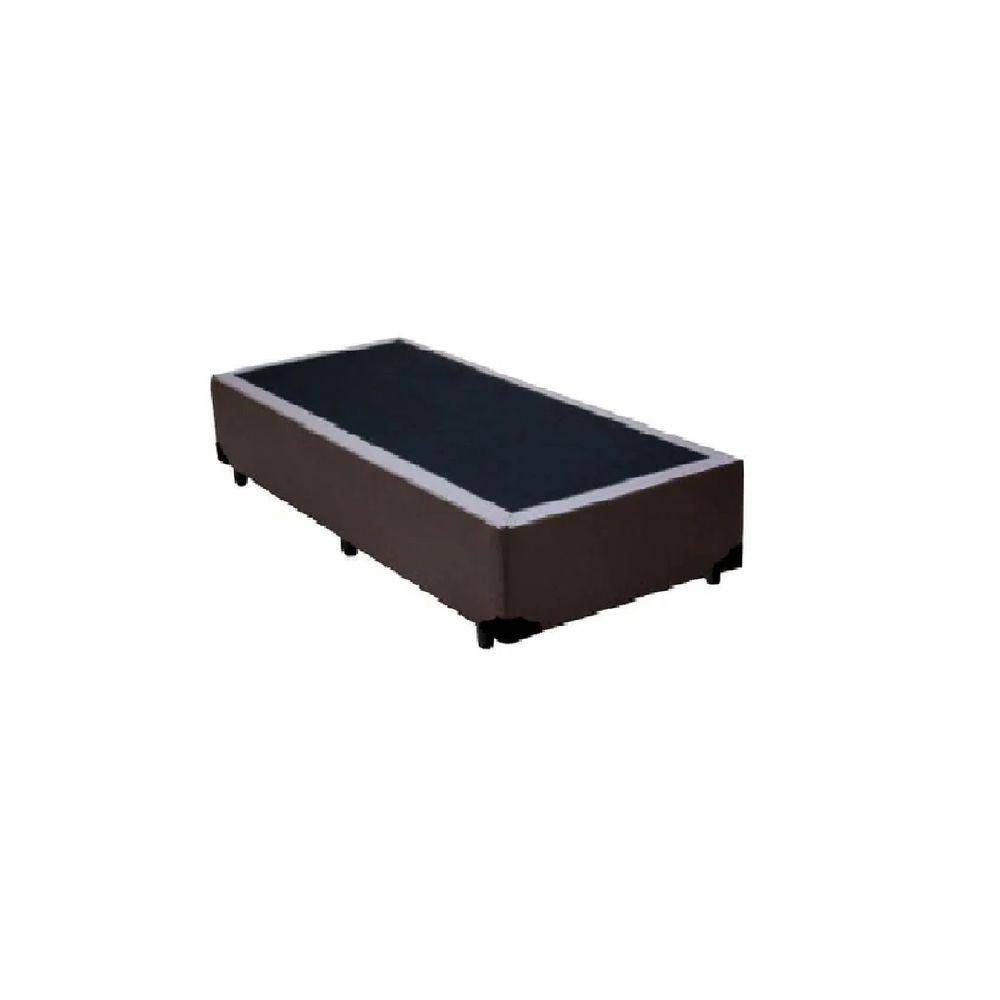 Base Box Solteiro Linhão Marrom