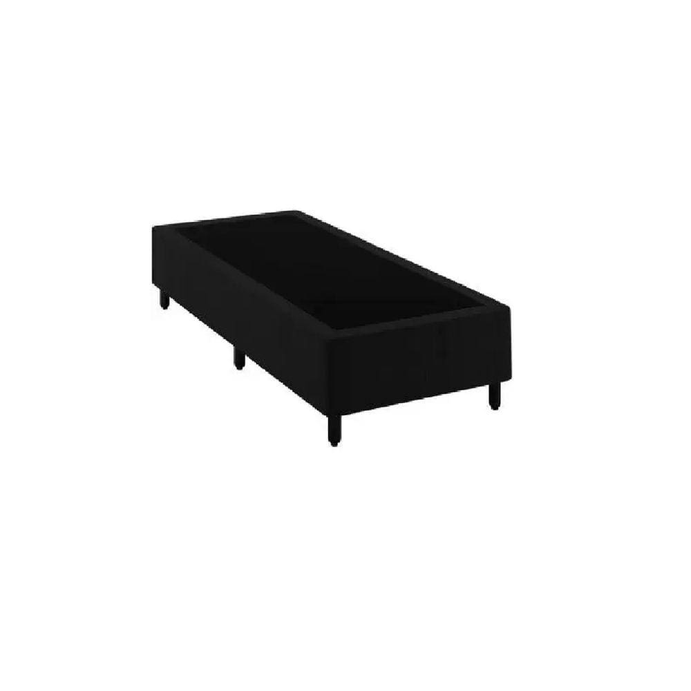 Base Box Solteiro Linhão Preto