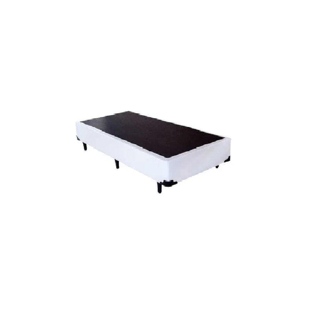 Base Box Solteiro Linhão Branco