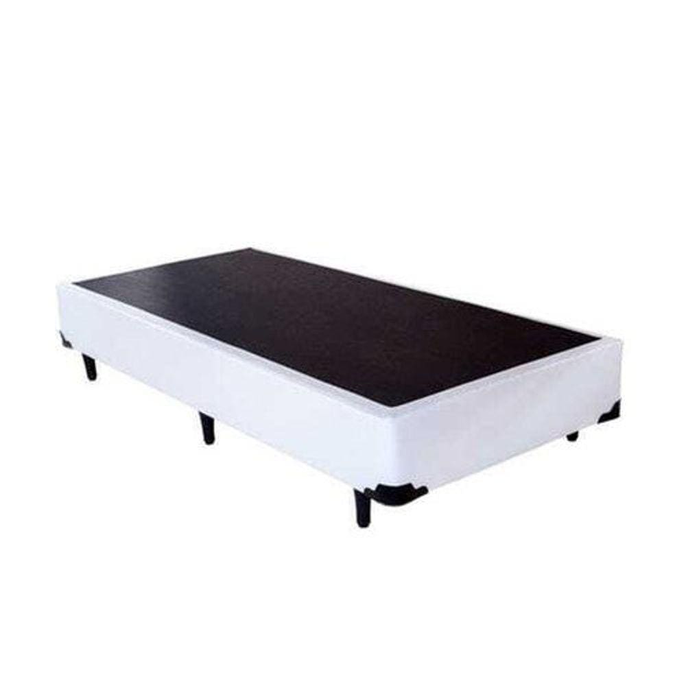 Base Box Solteiro Sintético Branco
