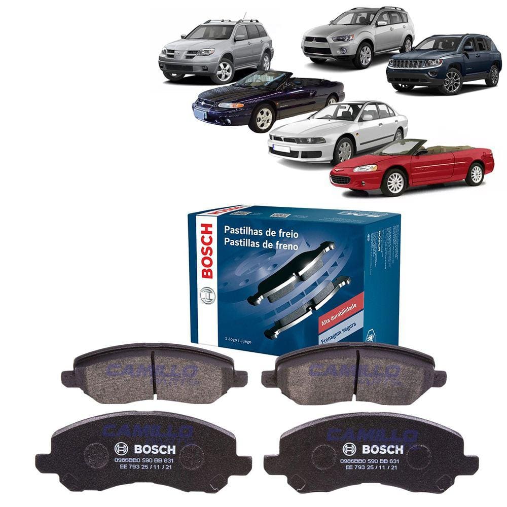 Pastilha Freio Dianteira Bosch Compass Asx Lancer Outlander