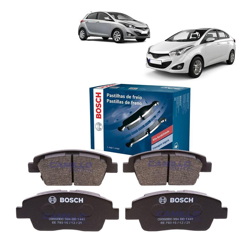 Pastilha De Freio Dianteira Bosch Hb20 Hb20s 1.0 2013 a 2019