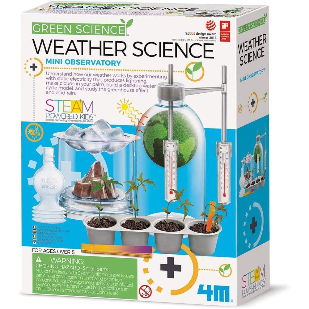 Kit de Ciências do Tempo - Mudanças Climáticas, Aquecimento Global, Laboratório - Brinquedos STEM