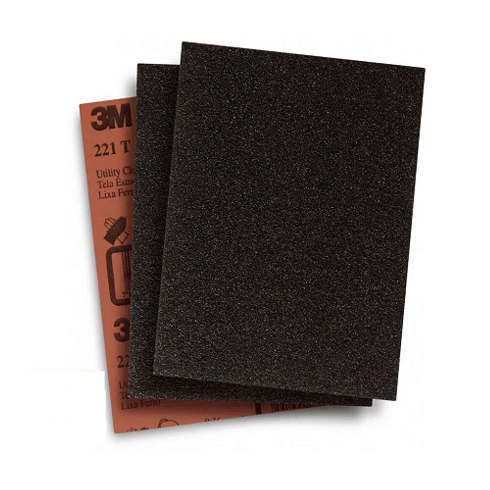 Folha Lixa Ferro Pacote 50 folhas 225x275mm 221T 3M