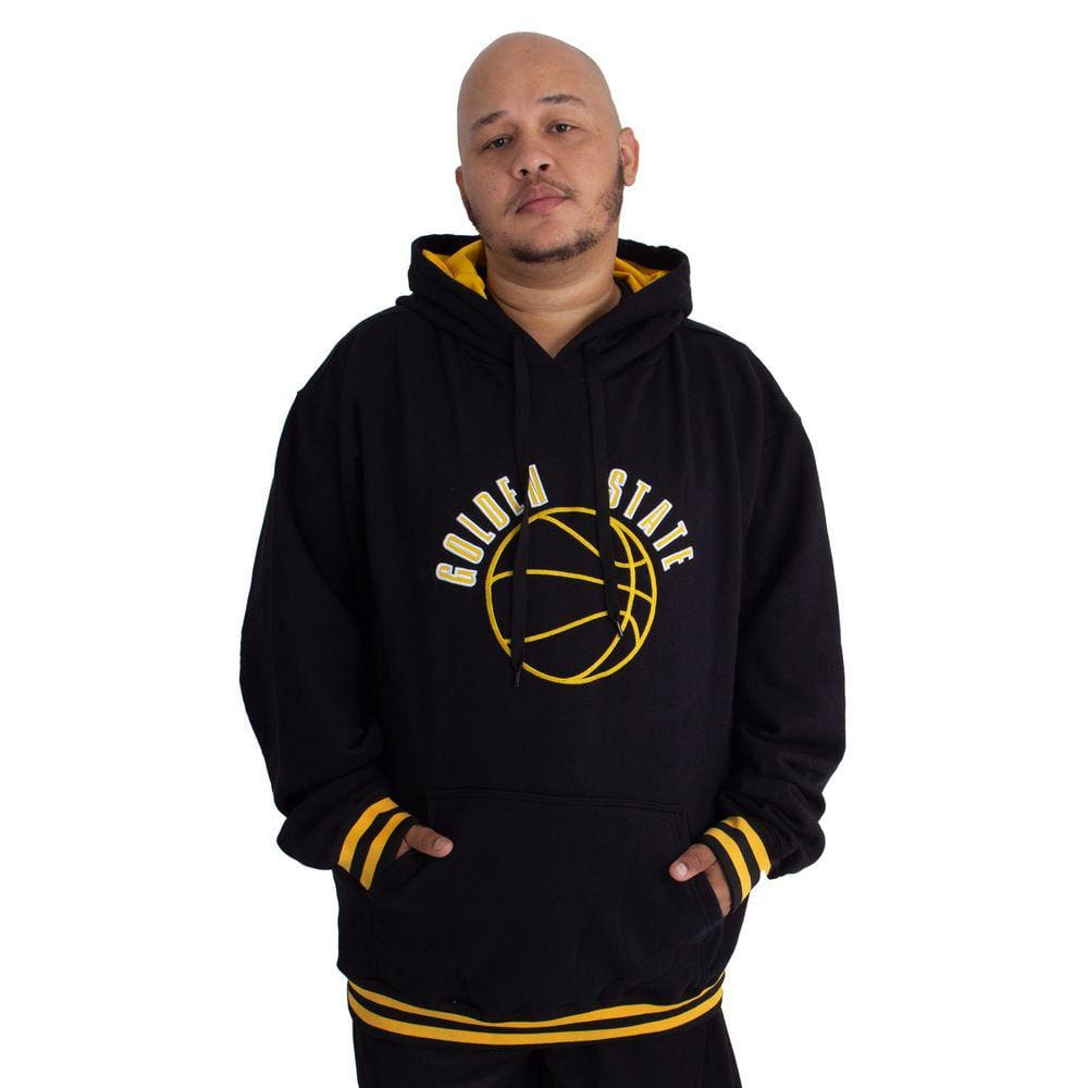 Blusa Moletom Masculina Plus Size M10 Dunk Golden State
