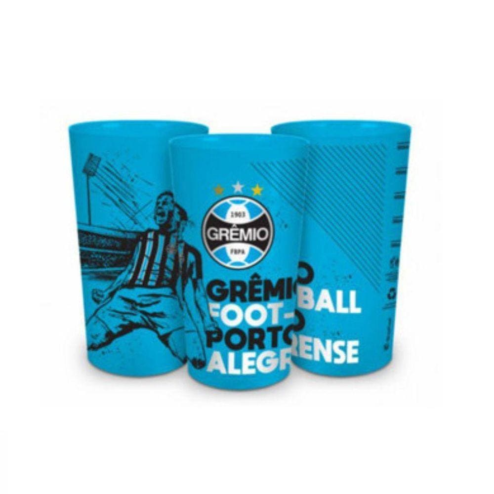 Copo Grêmio Tricolor Gaúcho Plástico 500Ml Colors Licenciad