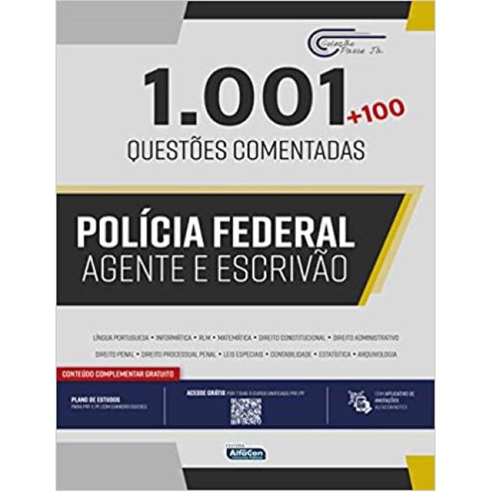 Passe Ja 1001 Questões Comentadas Policia Federal - Agente E Escrivão