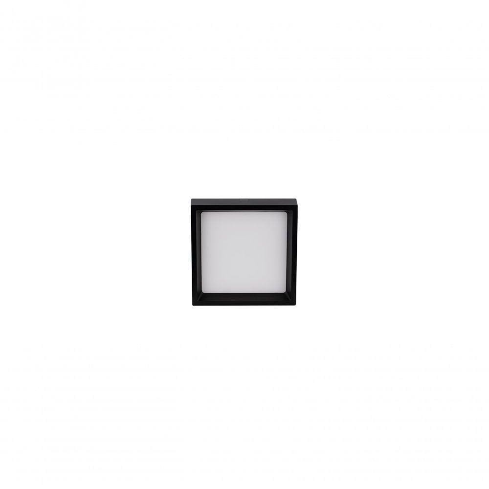Plafon De Sobrepor Recuado Deep 18w 3000k Preto