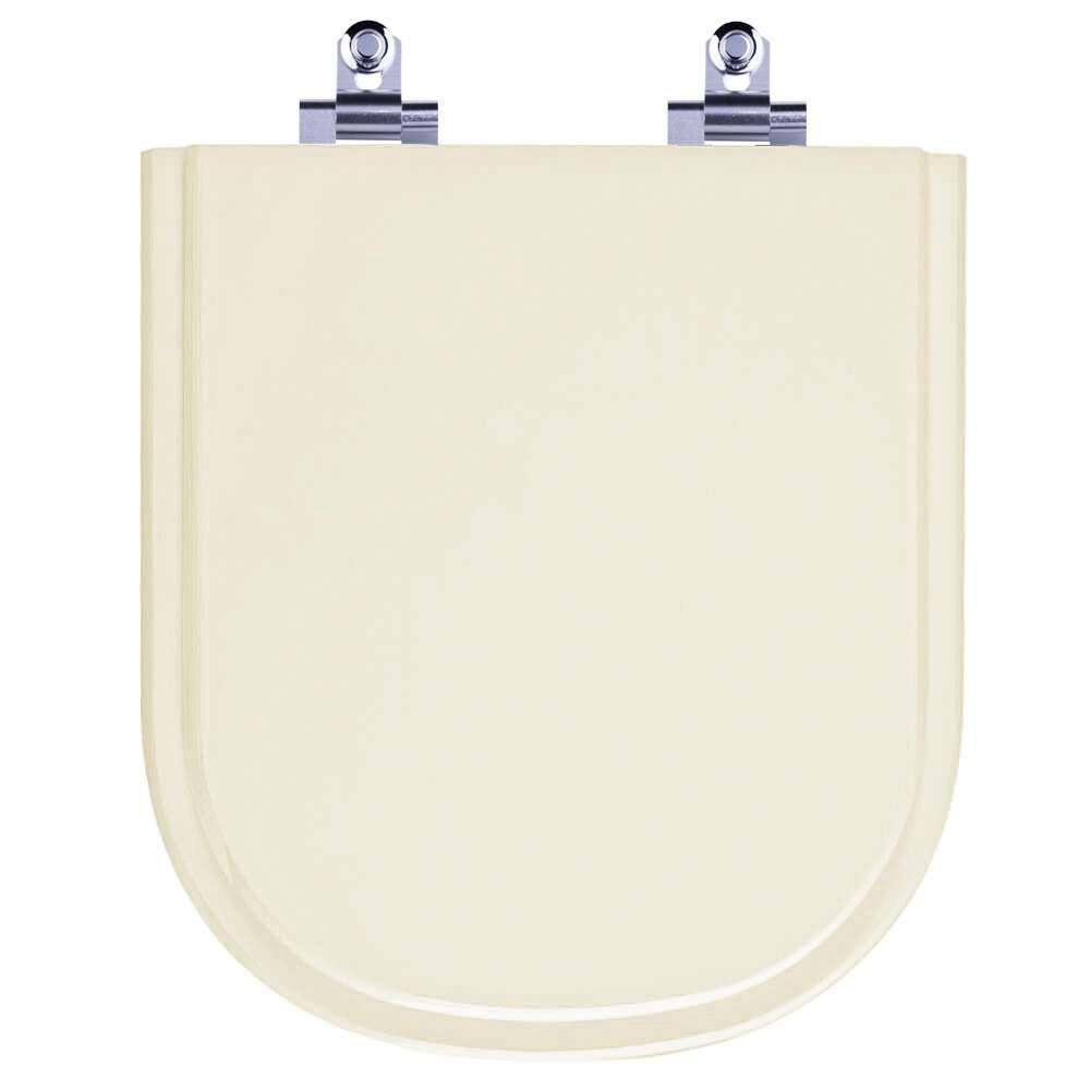 Assento Sanitário Laqueado Soft Close Life Pergamon (Bege Claro) para vaso Celite