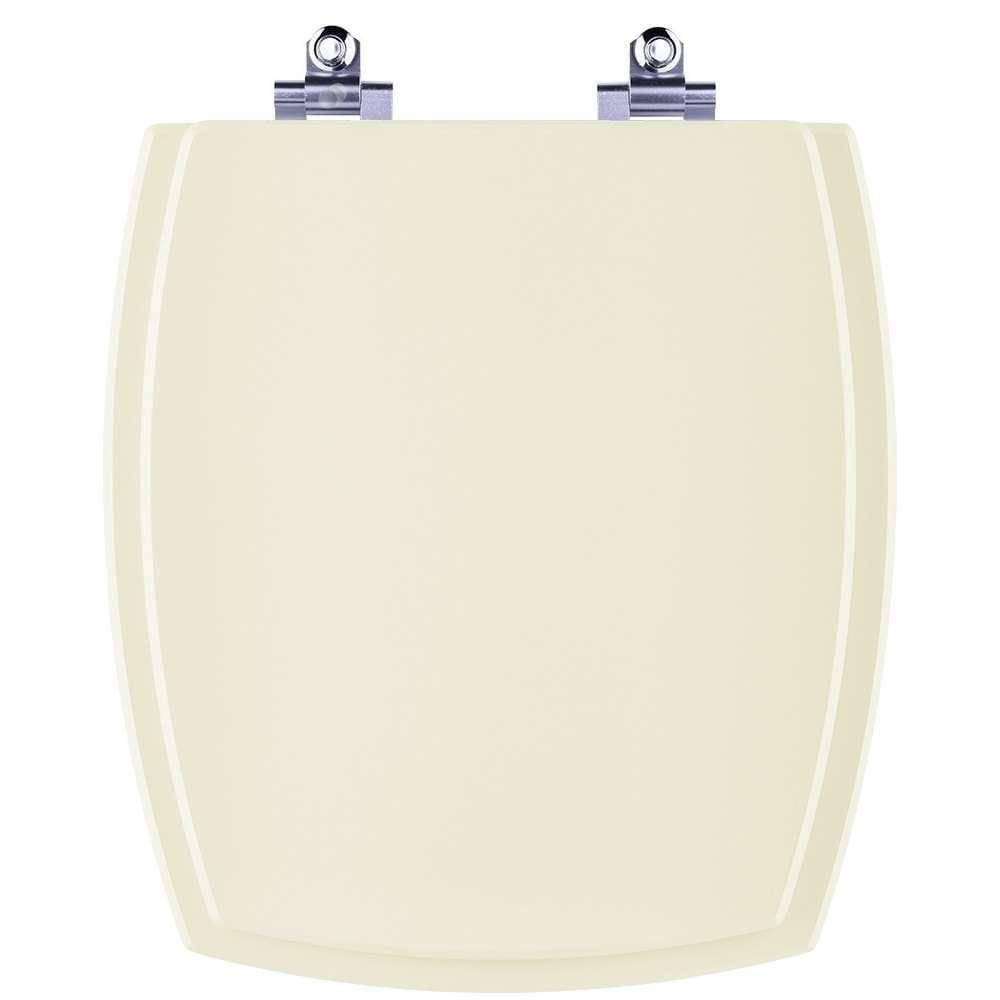 Assento Sanitário Laqueado Soft Close Anturius Bege Claro para vaso Luzarte