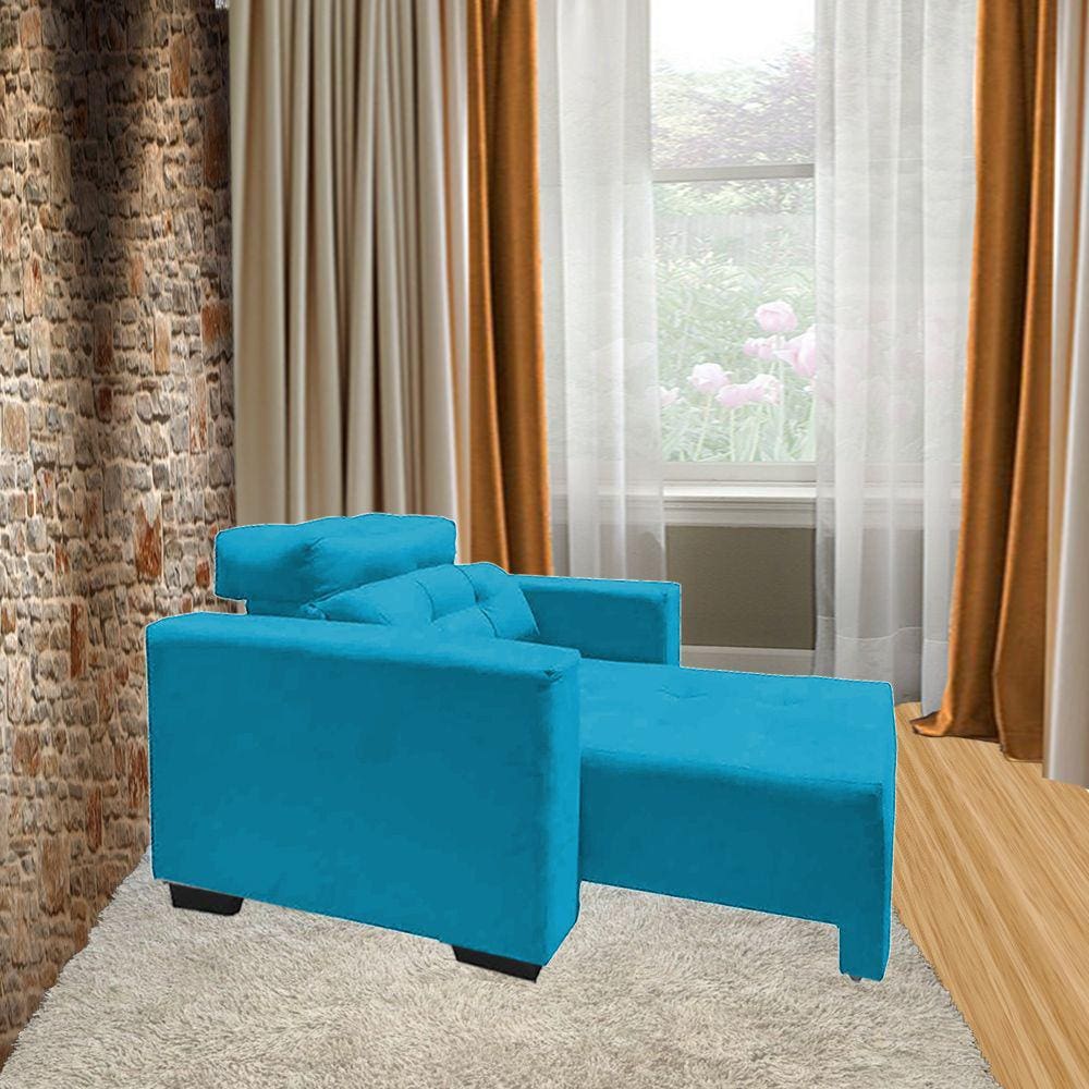 Poltrona Amamentação E Decoração Veneza Exclusiva Turquesa