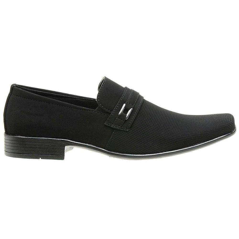 Sapato Classico Social Nobuck Preto
