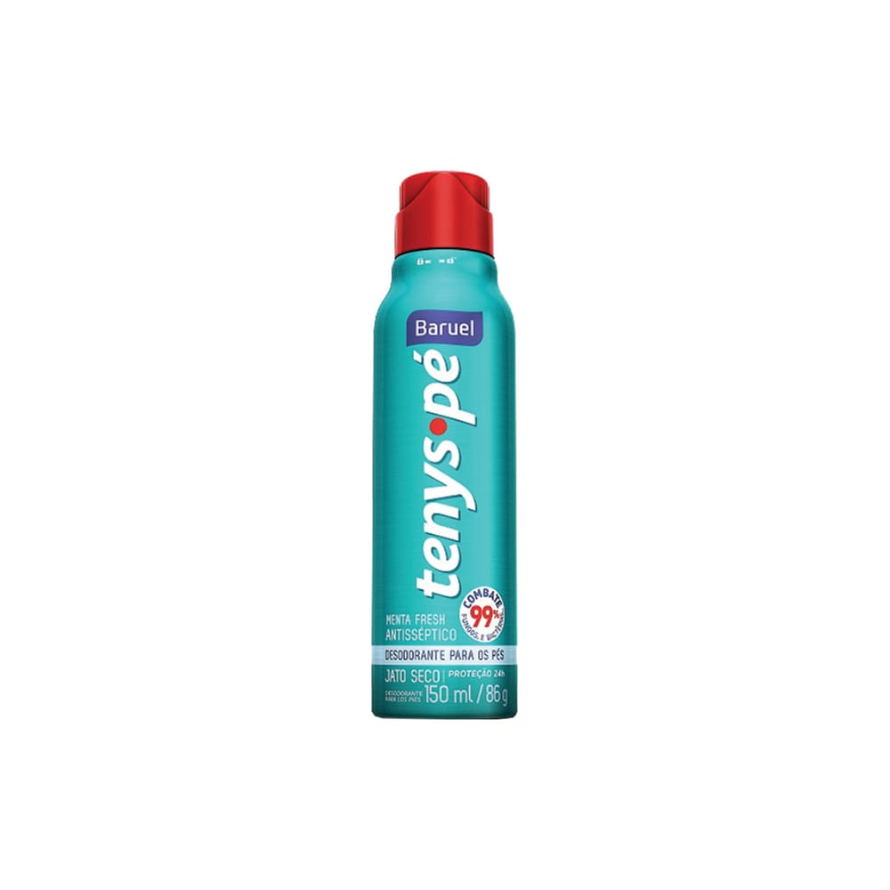 Talco Pes Tenys Pe Baruel Aerossol 150ml Seco Menta Fresh