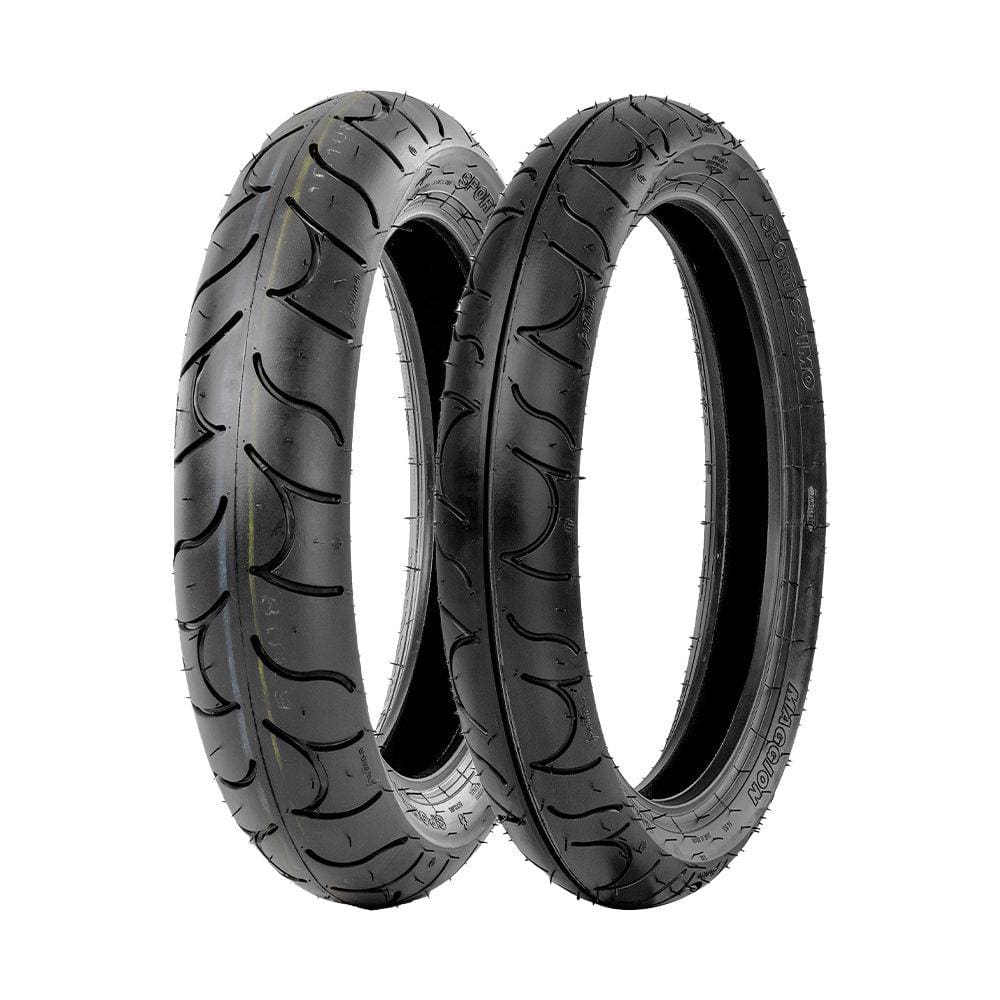 Jogo 2 Pneus Moto Maggion Sportissimo 110/70-17 54H + 140/70-17 66H TL