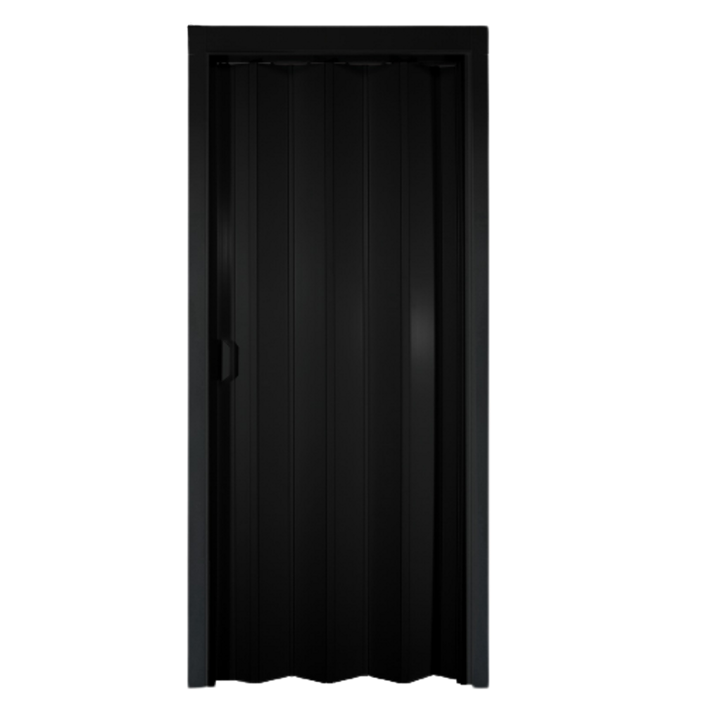 Porta Sanfonada Pvc 0,60x2,10m Multilit Preta