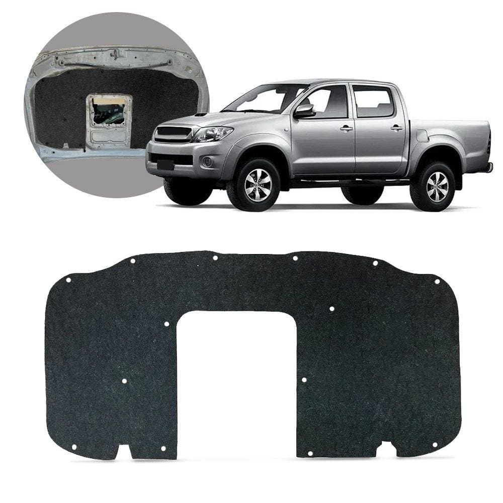 Forro Capô Manta Acústica Hilux 2005 a 2011 Intercooler Antirruído Isolante com Presilha Grud Gtc 5600