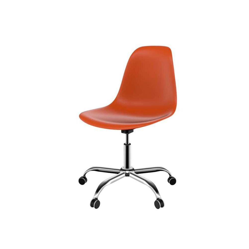 cadeira eames e terracota e cromada