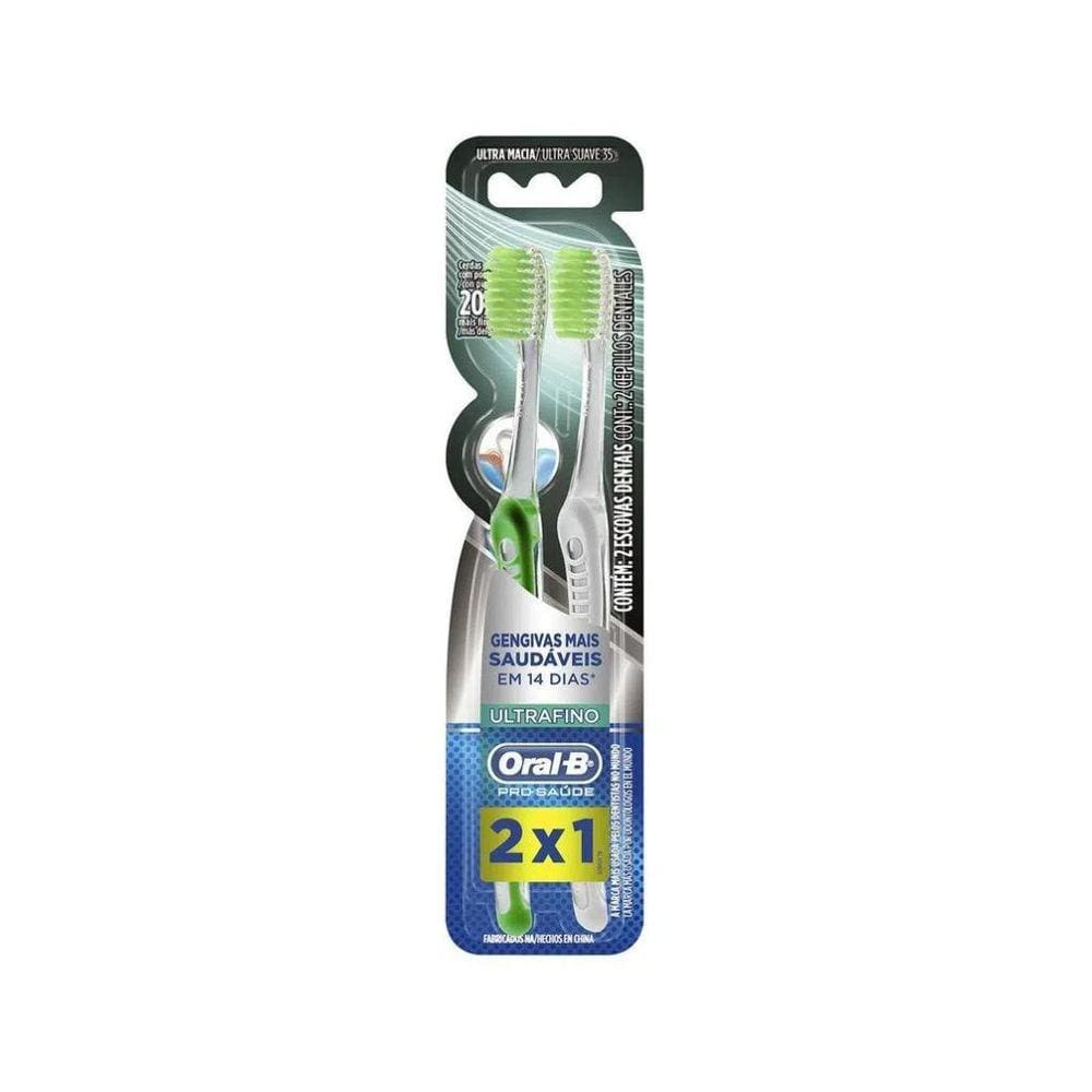 Escova Dental Oral-B Pro Saude Macia C/2un