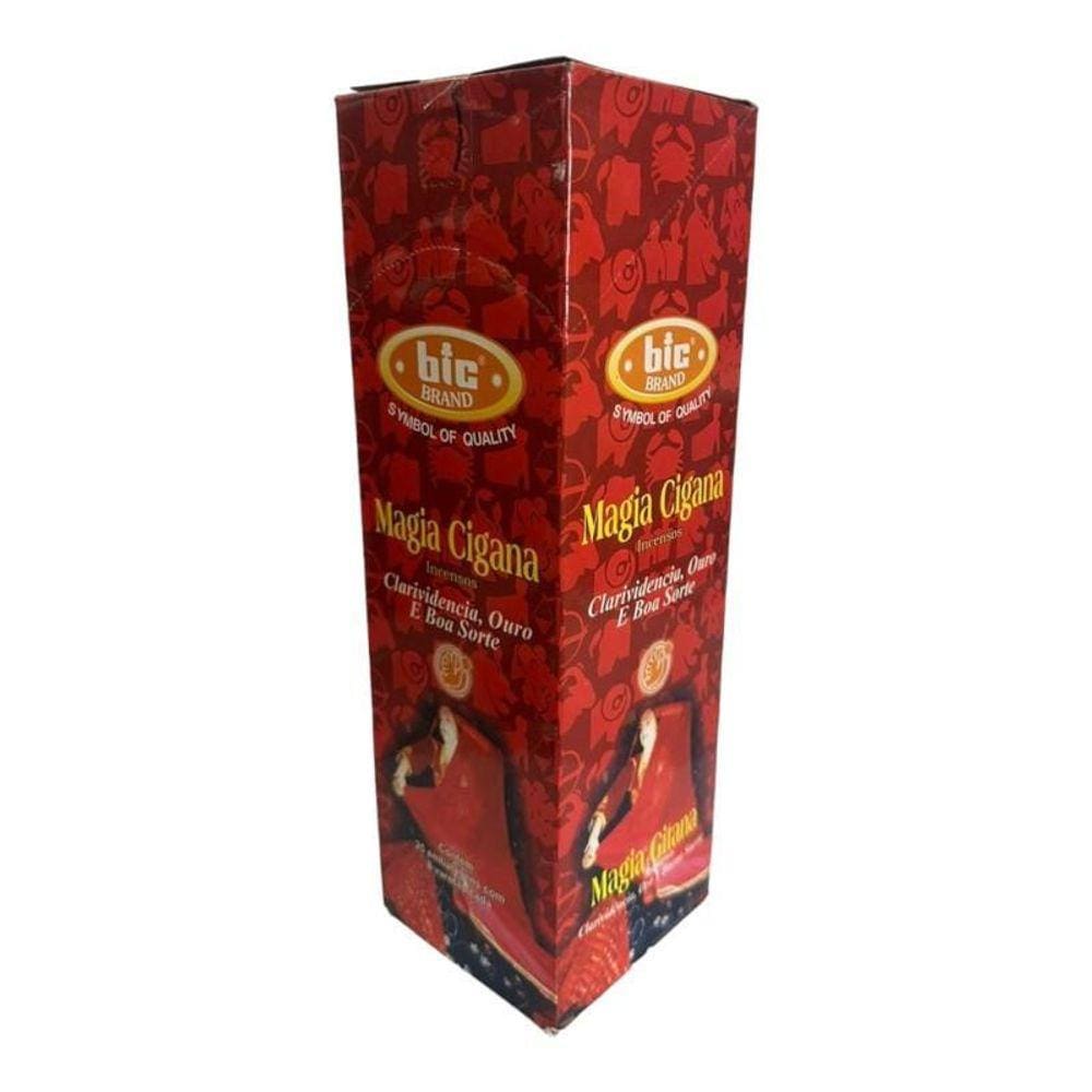 Incenso Indiano Bic Magia Cigana 25 Caixas Com 8 Varetas