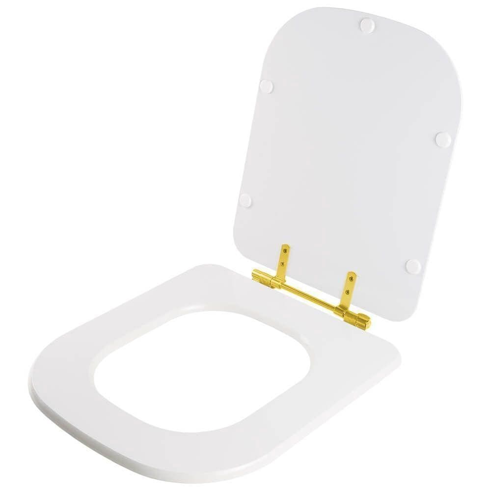 Assento Sanitário Poliéster Gap Branco Para Vaso Roca