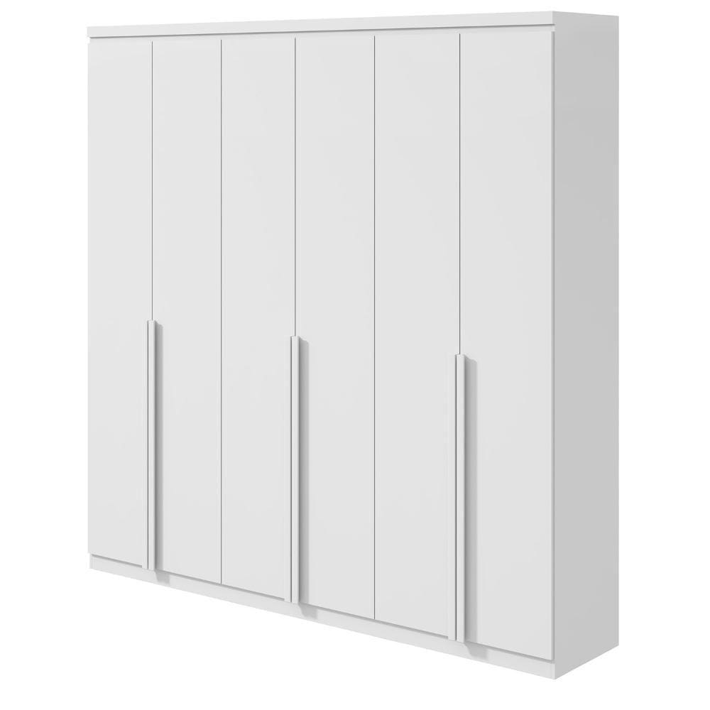 Guarda-Roupa Casal Alonzo 6 Portas 4 Gavetas Branco