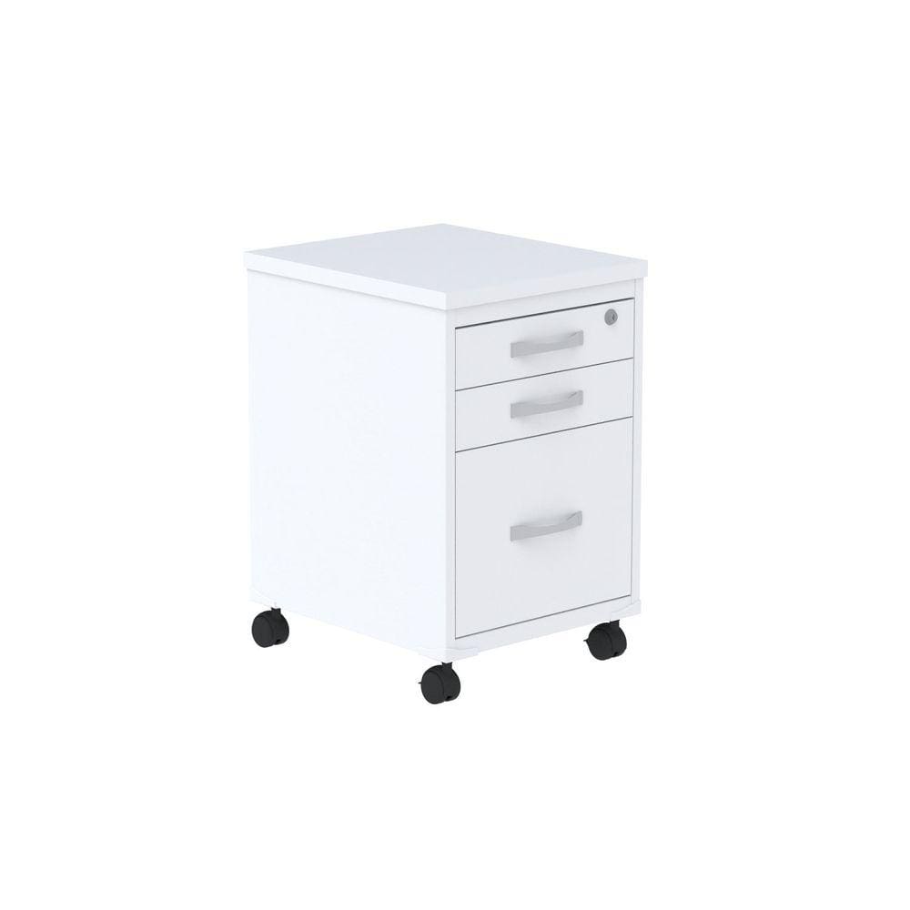 Gaveteiro Volante 3 Gavetas GVPS03P25TUB Branco