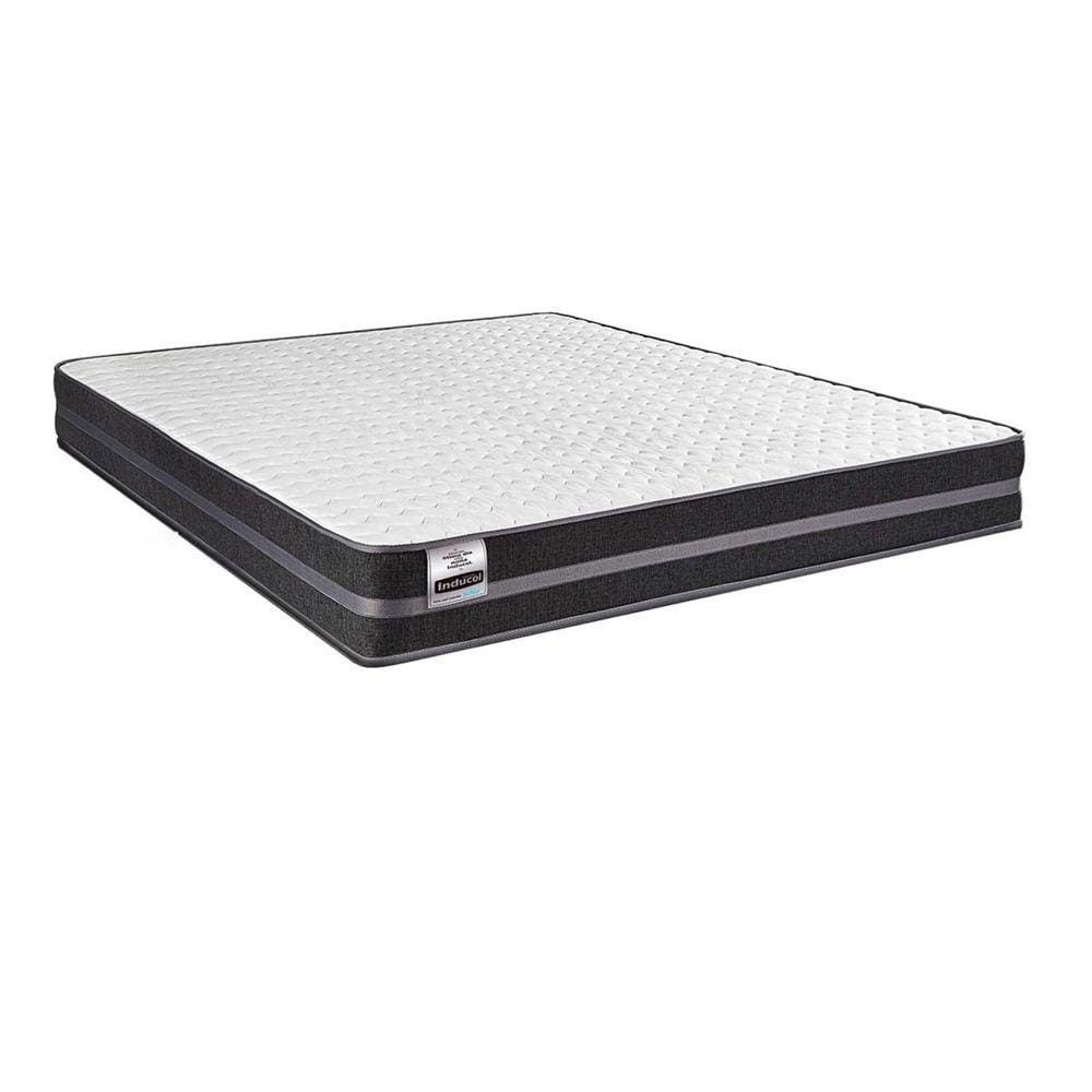 Colchão King Size Inducol Mola Superlastic Bogotá 30x193x203cm Preto/Branco