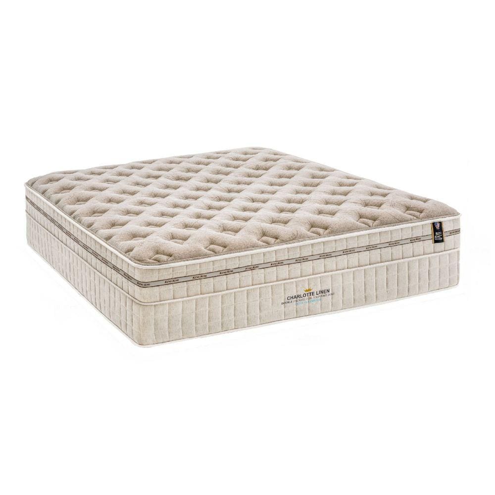 Colchão Casal King Koil Mola Ensacada Charlotte 43x138x188cm Bege