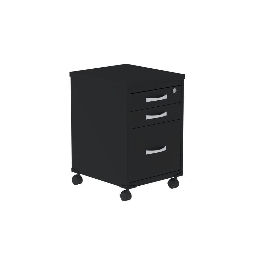 Gaveteiro Volante 3 Gavetas GVPS03P25TUB Preto