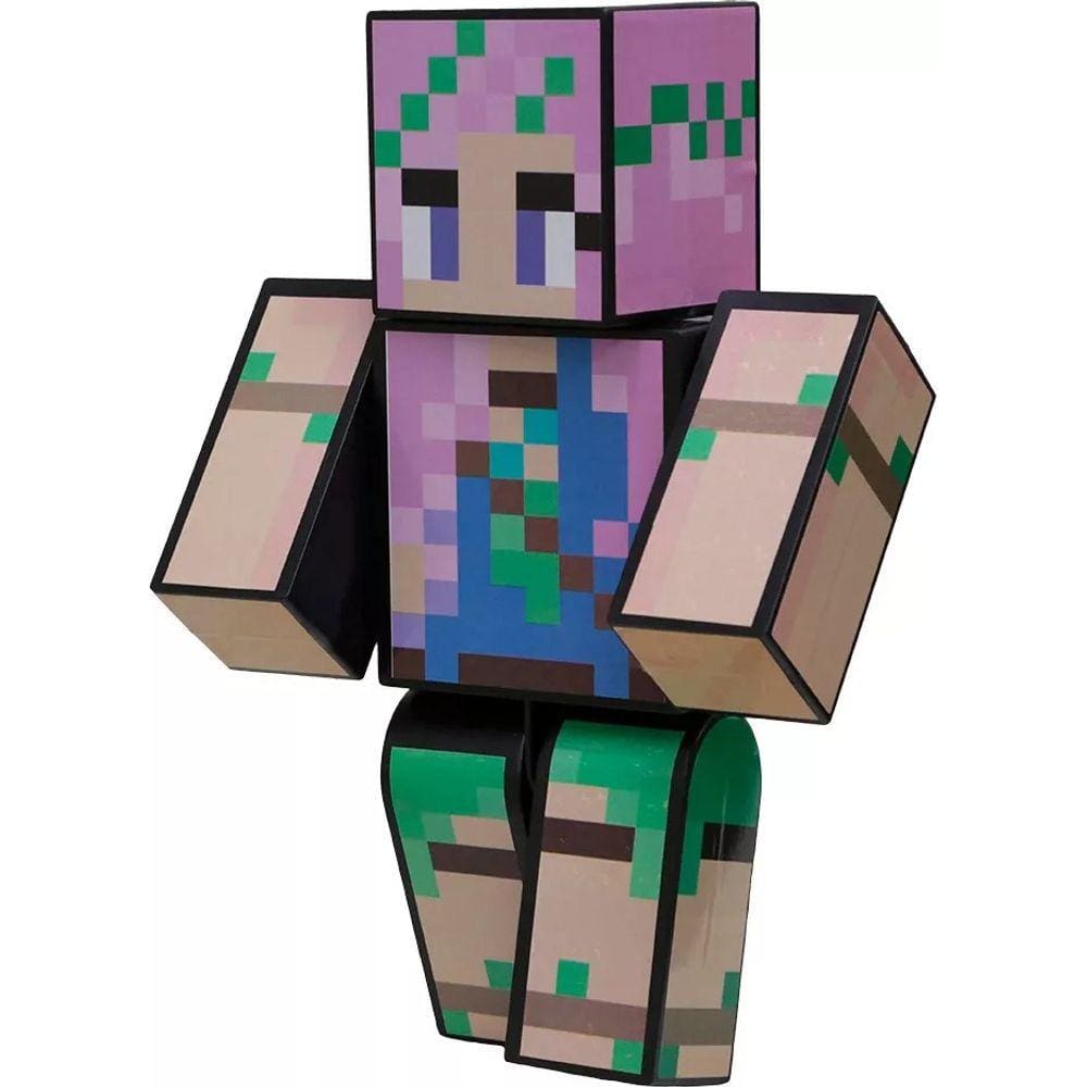 Boneco de minecraft imprimir recortar e montar