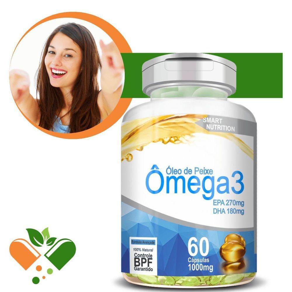 Ômega 3 1000mg - Suporte Cardiovascular E Cerebral