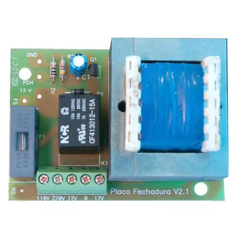Placa para Acionamento de Fechadura Portão Eletrônico Rossi