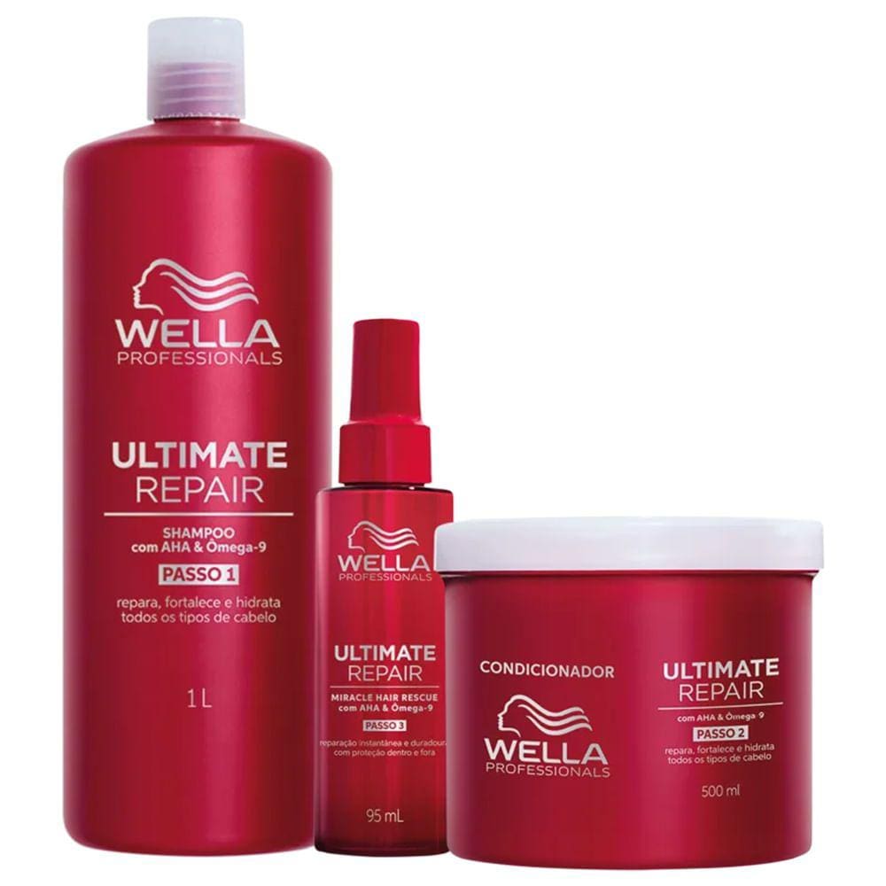 Kit Shampoo Condicionador e Óleo Resgate Milagroso
