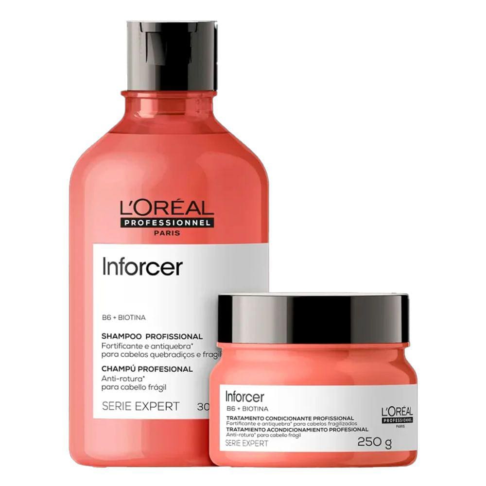 Kit Shampoo 300ml + Máscara 250ml L`Oréal Professionnel Serie Expert Inforcer