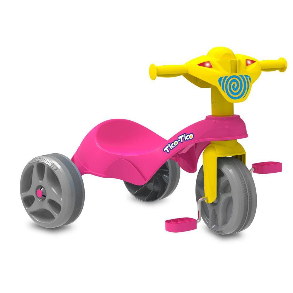 Triciclo Tico Tico Pets Rosa Motoca Infantil Magic Toys 2811 - Casa & Vídeo