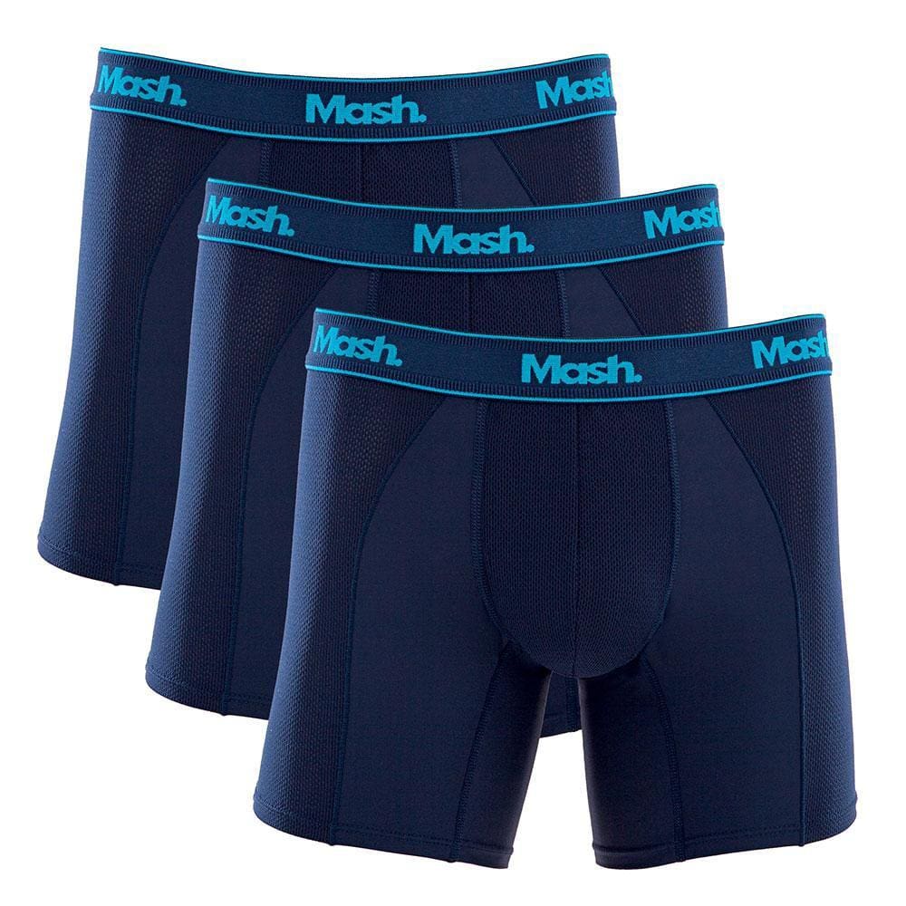 Kit 3 Cuecas Boxer Mash Microfibra Active 140.09