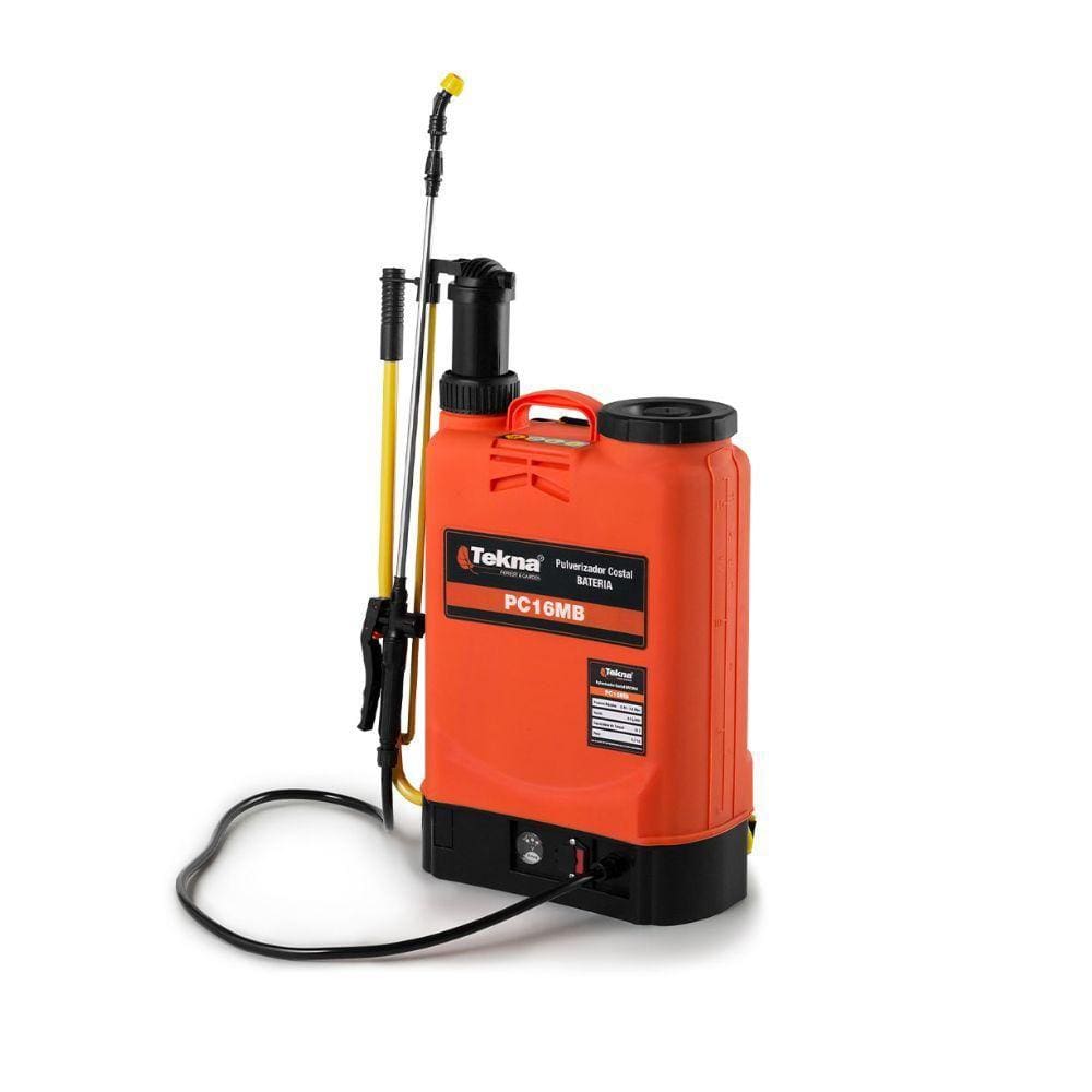 Pulverizador Costal 16L Tekna PC16MBTK à Bateria e Manual